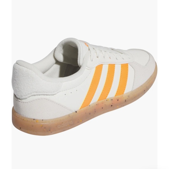 Adidas Woman’s White and Orange Sneakers - Picture 2 of 6